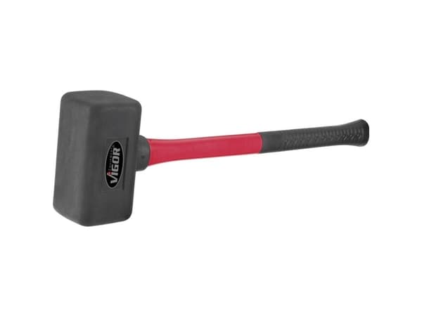 Vigor V2235, Murerhammer, Gummi, Rød, 49 cm, 2,5 kg