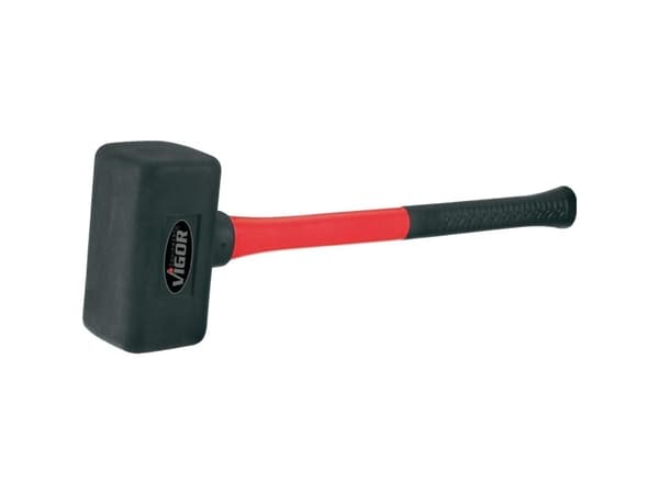 Vigor V2235, Murerhammer, Gummi, Rød, 49 cm, 2,5 kg