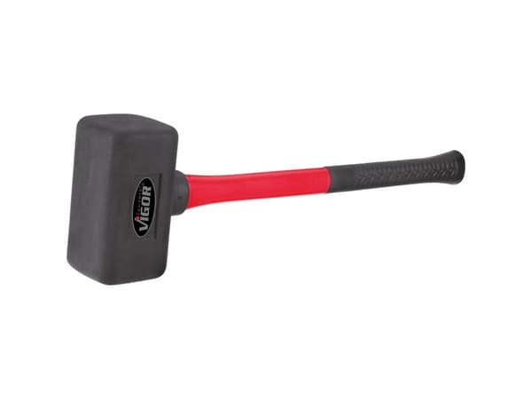 Vigor V2235, Murerhammer, Gummi, Rød, 49 cm, 2,5 kg