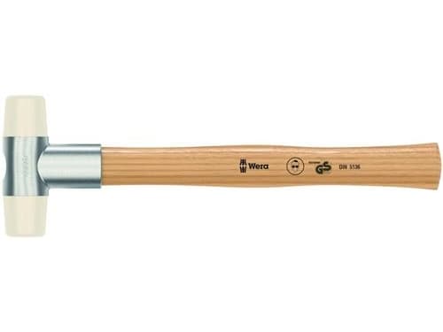 Wera 05000310001, Dødslagshammer, Nylon, Tre, Beige, Tre, 26,5 cm, 87 mm