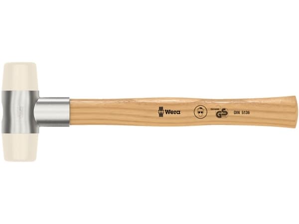 Wera 05000330001, Dødslagshammer, Nylon, Tre, Beige, Tre, 26,5 cm, 117 mm