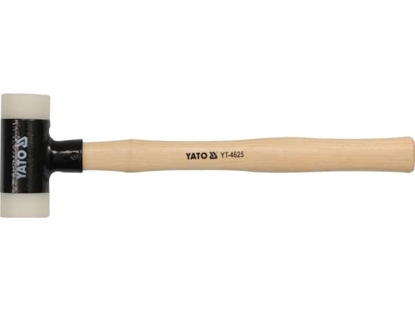 Yato YT-4626, Rekylfri hammare, Poliamid, Trä, Svart, 36,5 cm, 540 g