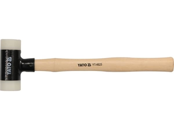 Yato YT-4626, Rekylfri hammare, Poliamid, Trä, Svart, 36,5 cm, 540 g
