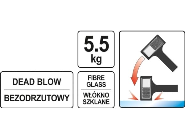 YATO REKOILFRI HAMMER 5500g 46270