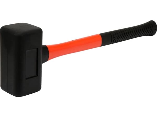 Yato YT-46270, Recoilless hammer, Gummi, Glasfibrer, Svart, Orange, 490 mm, 2,4 kg