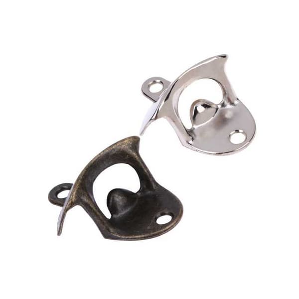 Vintage Kapsylöppnare till väggen - Bronze / Silver / Svart