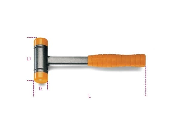 Beta Tools Rekylfri hammare med stålhandtag 310mm (1392/40)
