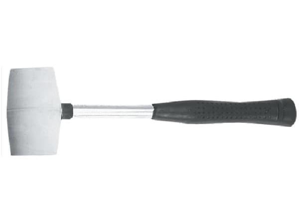GUMMIHAMMER 225G DIAMETER 40MM HVIT GUMMIMETALHÅNDTAK