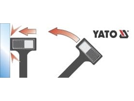 Yato YT-4622, Stål, Sort, 33,6 cm, 900 g, 5,35 cm, 10 cm