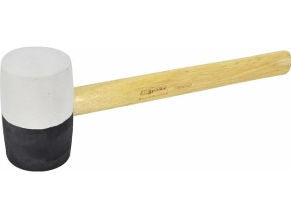 AWTools AWTOOLS RUBBER HAMMER FI = 50mm, 300mm, 370g SHAFT WOOD AW32202