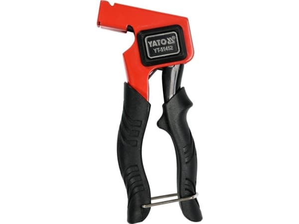 Yato YT-51452, Pop-nitpistol, Svart, Röd, Polyvinylklorid (PVC), Stål, 1 styck, 175 mm