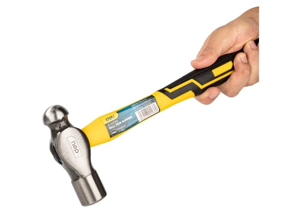 Deli Tools EDL443024, Maskinisthammer, Kull stål, Fiberglass, Sort, Gult, 1 stykker, 680 g
