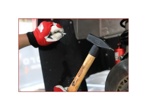 KS Tools 142.1319, Klinkehammer, Stål, Tre, 40 cm, 2,25 kg, 2 kg