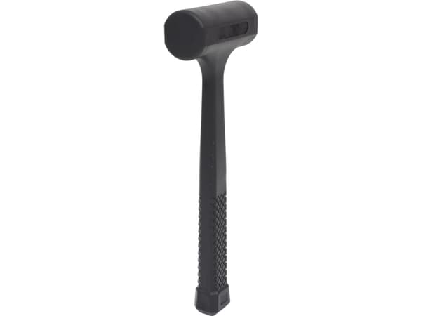 KS Tools 140.5257, Rekylfri hammare, Polyuretan (PU), Glasfibrer, Svart, 35 cm, 1,36 kg