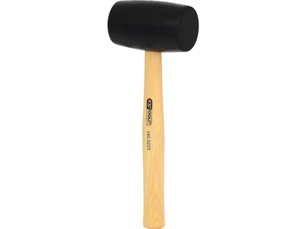KS Tools 140.5223, Slegge, Gummi, Tre, 34,5 cm, 780 g, 700 g