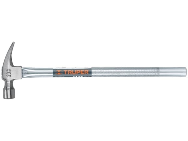 Hammare med långt rörformigt handtag, 48,3 cm handtagslängd, 570 g. Plywoodhuvud med magnetisk skåra för Truper®-spikhållning