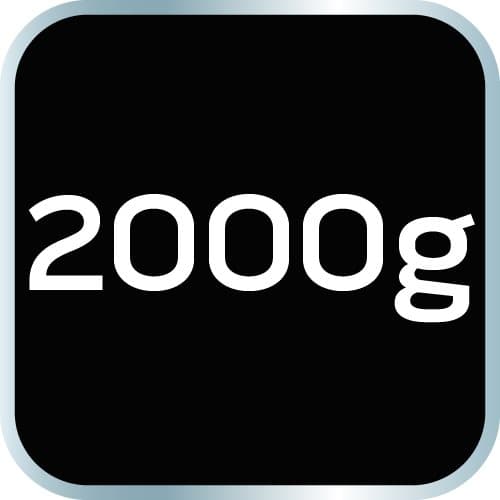 Låssmedshammare 2000 g, askhandtag