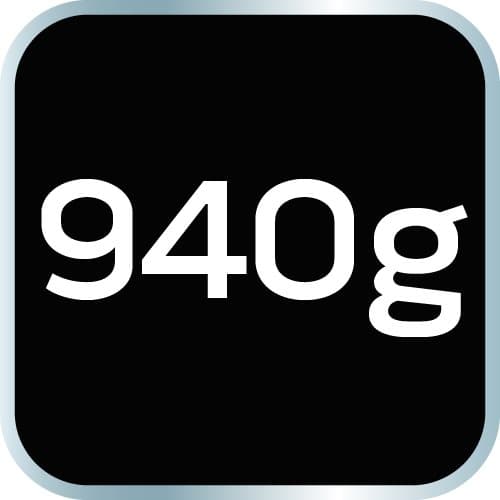 Rekylfri hammer 940 g, monolitisk konstruktion