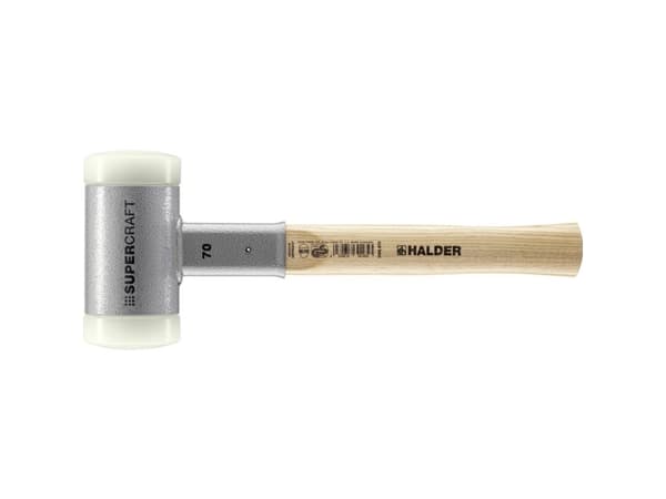 Halder SUPERCRAFT 3366.070 Gummiklubba Ergonomiskt grepp, hård, ej återfjädrande 2215 g 370 mm 1 st