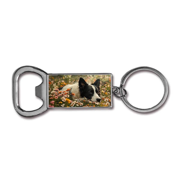 Hund Border Collie Flaskeåbner