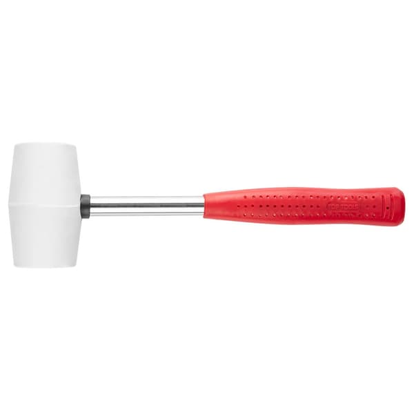 Gummihammare 40 mm/225 g, vitt gummi