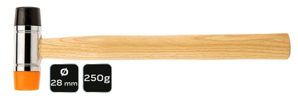 Pladehammer 250 g/28 mm
