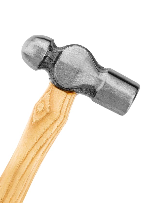 Pladehammer, håndtag i valnød, 225g