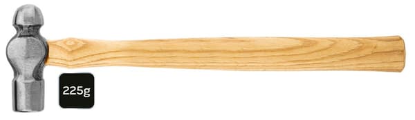 Pladehammer, håndtag i valnød, 225g