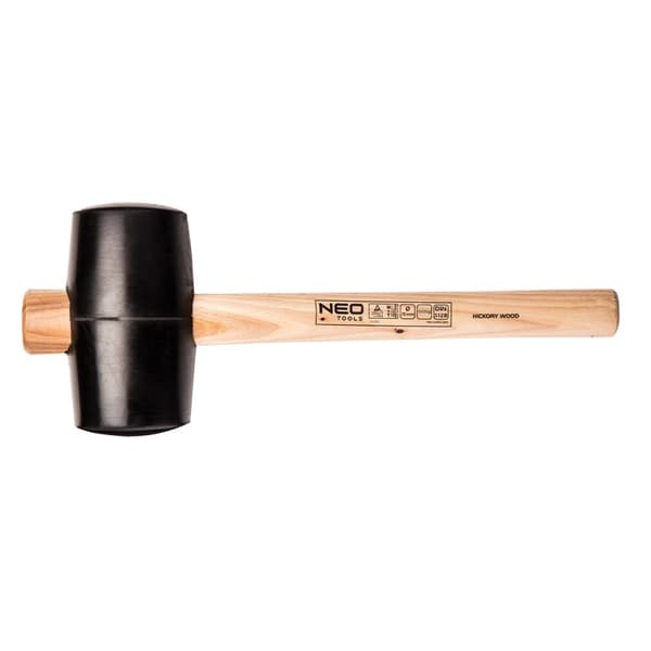 Gummihammare 90 mm/1200 g, hickoryhandtag