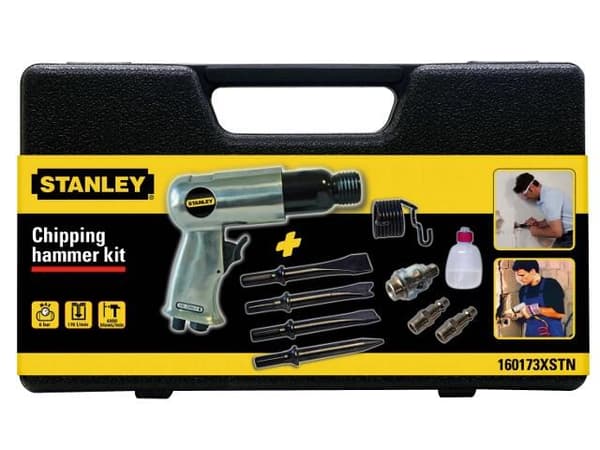 STANLEY SLAGHAMMARE + 4 PNEUMATISKA MEJSLAR