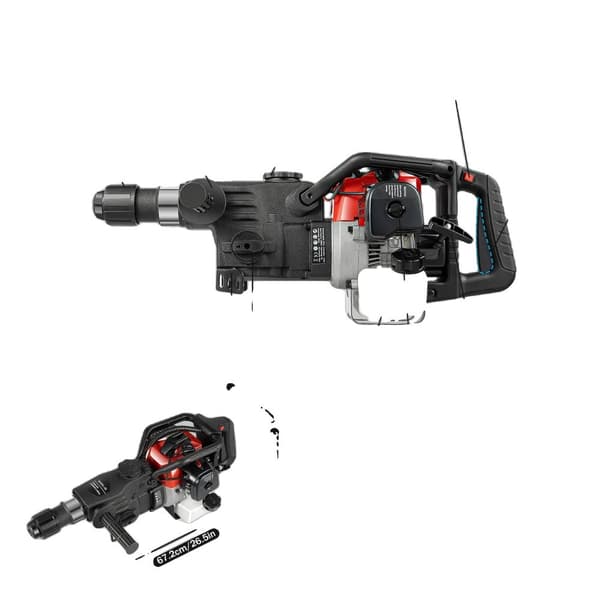 Demolitionshammare, 1000W effekt, 450 varv per minut borrhastighet,Röd