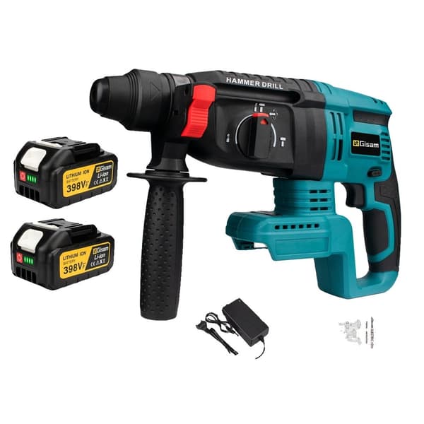 Borrfri Elektrisk Slagborr, 26MM Borrdiameter, Batteridriven 18V,2 Batteri