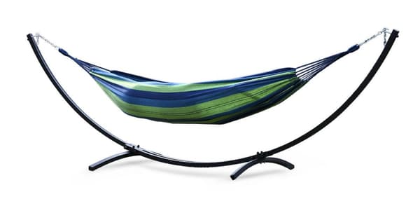 Bärbar hängmatteställning 300x130cm - Lättvikts, hållbar stål för utomhusentusiaster