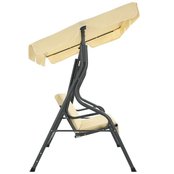 vidaXL Hammock gräddvit 170x110x153 cm