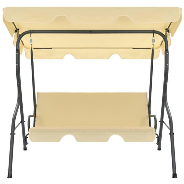 vidaXL Hammock gräddvit 170x110x153 cm