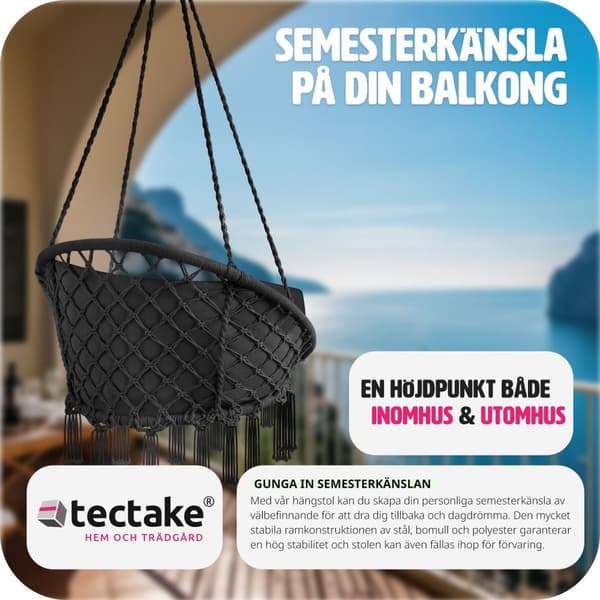 Hängstol Grazia - svart