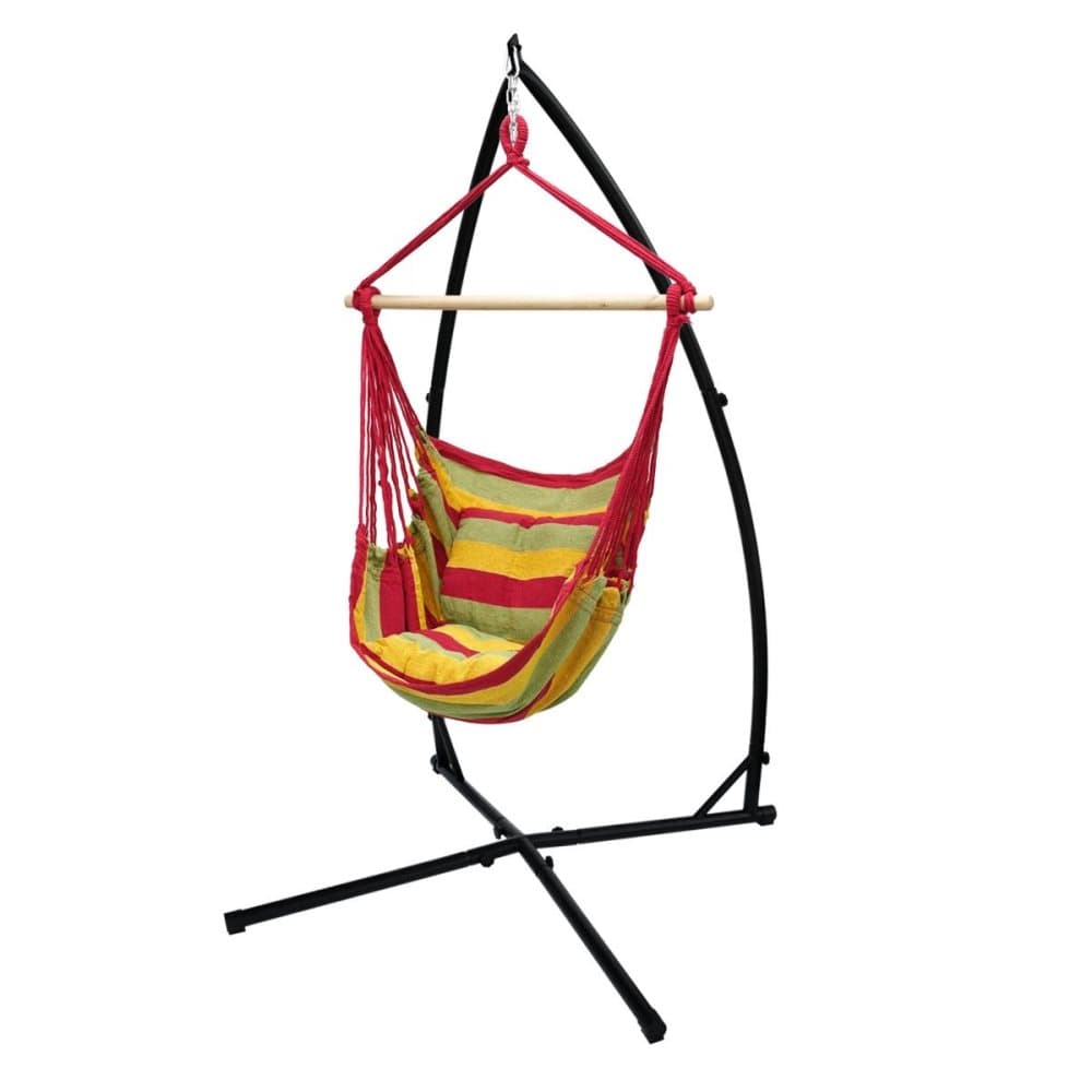 Hängande stol hängande stol hängande swing röd / gul / orange + hängmatta stol frame frame