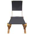 Miniatyrbilde 4 av 7: vidaXL Loungeseng med solskjerm 100x200x126 cm bøyd heltre antrasitt