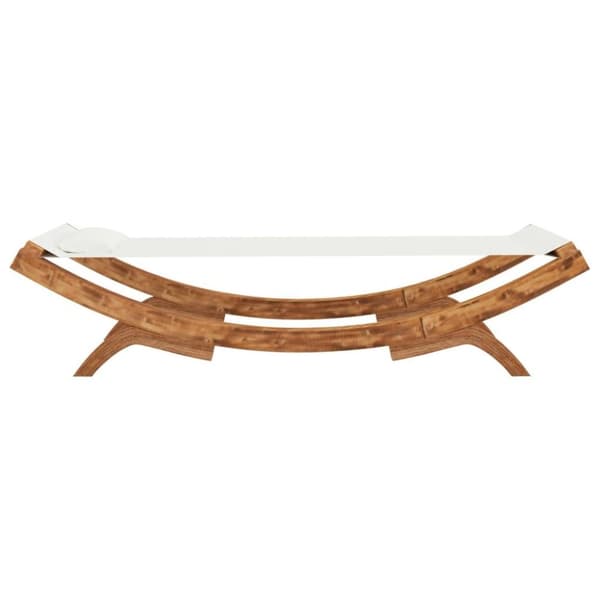 vidaXL loungeseng 100x188,5x44 cm bøjet træ cremefarvet