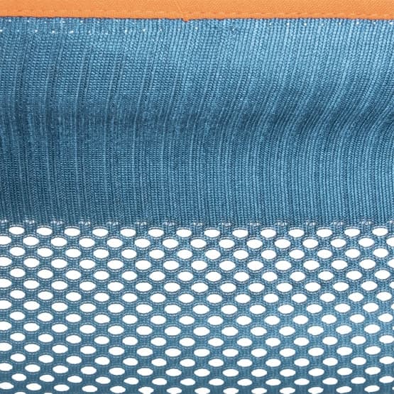 Vivere - Mesh hængekøje med stativ (250 Cm) - Blå/Orange