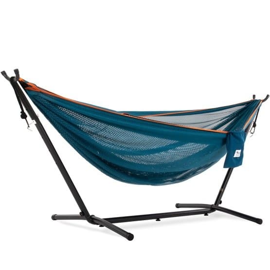 Vivere - Mesh Hammock With Stand (250 Cm) - Blue/Orange