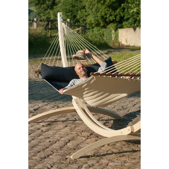 La Siesta - Hängmatta - Familj - Träkarm - Alabama Navy Blue