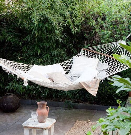 Hængekøje 260 x 80 cm Flettet – Creme