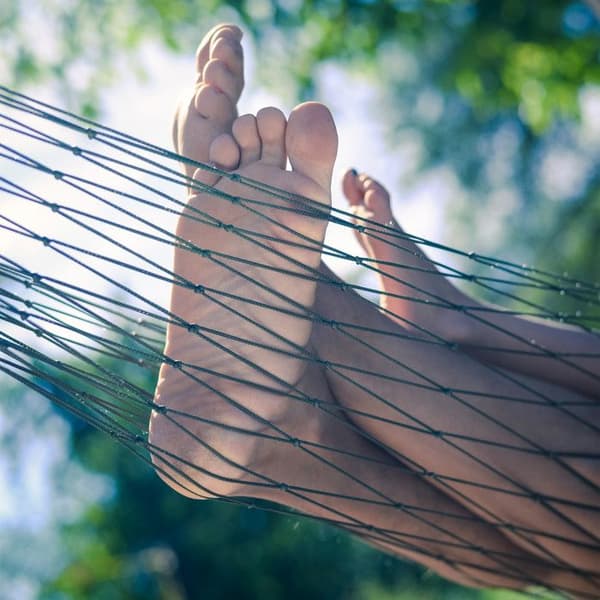 Relaxdays Hängmatta, trädgård för en person, camping, lätt för inomhus och utomhus, grön