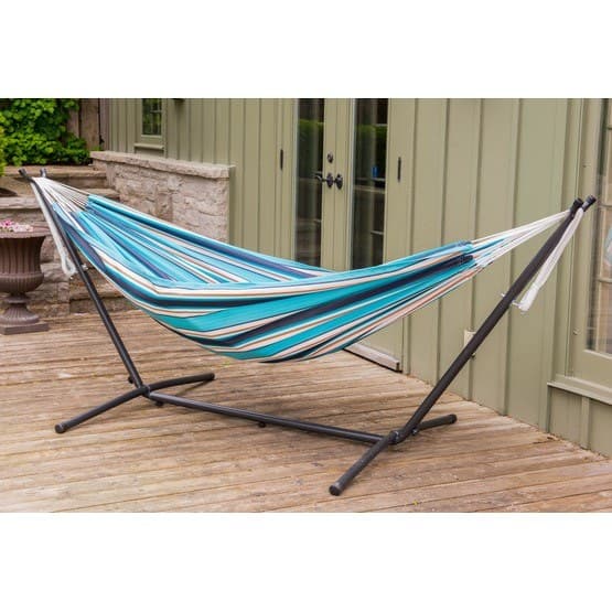 Vivere - Sunbrella hængekøje med stativ (250 Cm) - hængekøje Dobbelt - Token Surfside