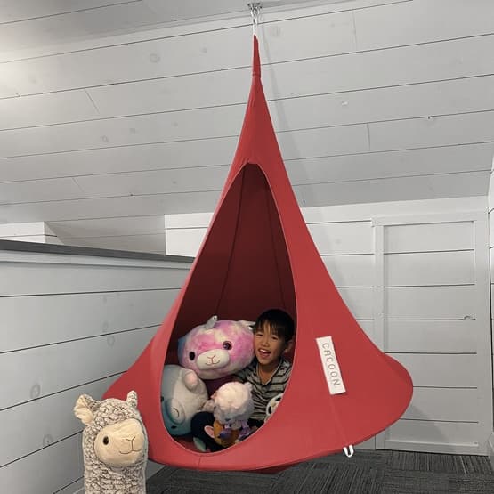 Cacoon - Tipi Hængekøje Classic Bebo Single - Bonfire Red