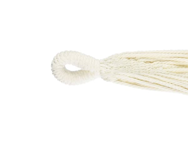 Have Hængekøje Beige Bomuld Gyngestol med Kvaster Boho Stue Soveværelse Have
