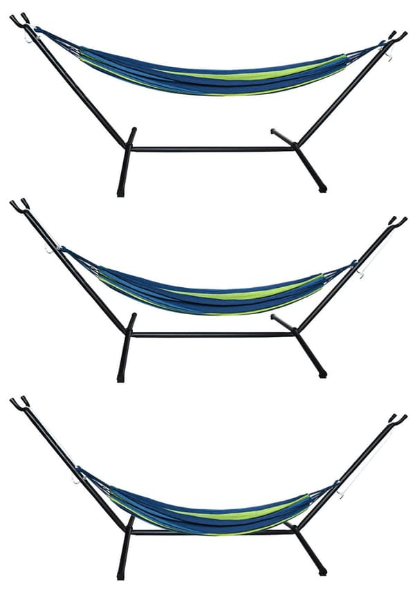 XL Hängmatta med stativ Hammock 200x150