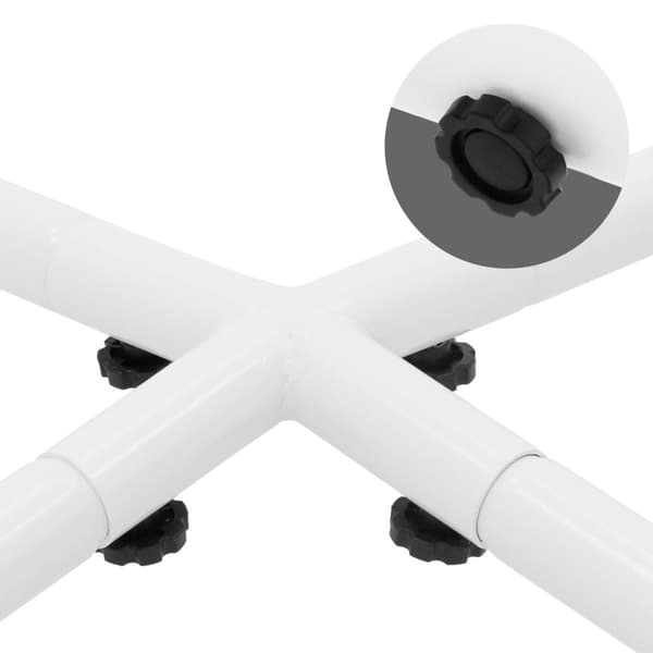 Hängstol ram 208 cm vit metall ML design