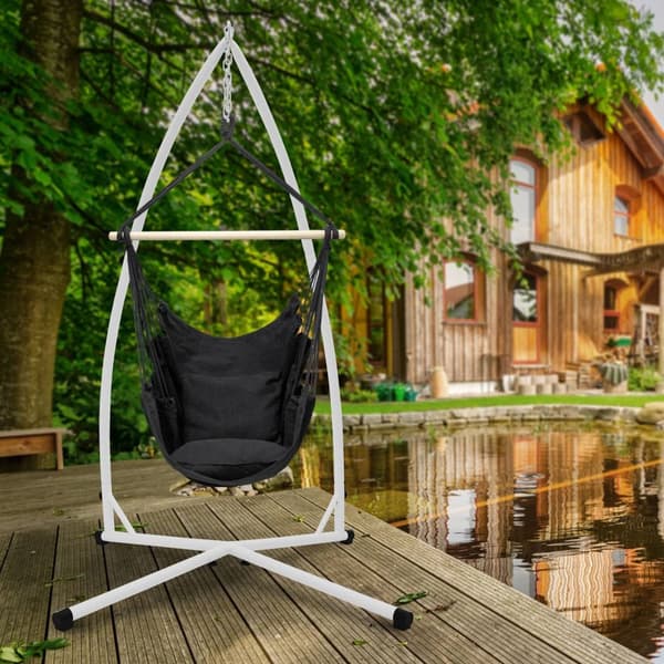 Hængestol 208 cm hvid metal ML-design